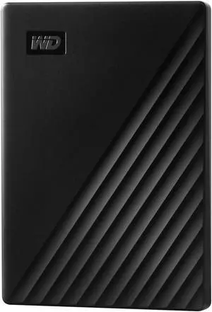 WD My Passport 2 TB Portable Hard Drive - External - Black - USB 3.2 - 256-bit Encryption Standard