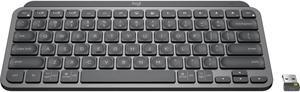 Logitech MX Keys Mini for Business (Graphite) - Wireless Connectivity - Bluetooth - 32.81 ft - 2.40 GHz Easy-Switch Hot Key(s) - Computer, Smartphone, Notebook, Tablet, iPad - PC, Mac - Graphite