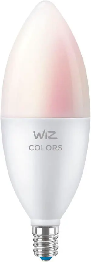 Wiz 603522 Candle B12 E12 Color 3.9W Wi-Fi Smart Bulb