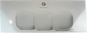Google GA03690-US Nest Wifi Pro Mesh Router - Wi-Fi 6E - Tri-Band - WPA3 - Bluetooth - Android and iOS - Dual-Core CPU - 1 GB - 3-Pack - Snow