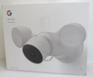 Google Nest 2 Megapixel Outdoor Full HD Network Camera - Color - Floodlight - 20 ft Infrared/Color Night Vision - H.264 - 1920 x 1080 - CMOS - Junction Box Mount - Google Home, Google Assistant ...