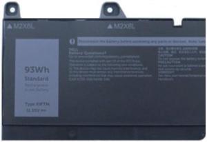 Dell 965V4 X9FTM OEM Replacement Battery - Lithium-polymer - 93 Watt-Hour - 11.55 Volts - 9-Cell - Black