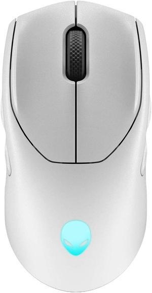 Dell AW720M Alienware 8 Button 720M RGB Tri-Mode Ambidextrous Wireless Gaming Mouse for Windows - DDPJK - Optical - 26000 DPI - Bluetooth - Wi-Fi - USB - Braided Cable - Lunar Light