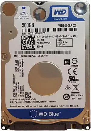 CGV5D 500GB 5400RPM SATA 2.5Inch Dell Hard Drive