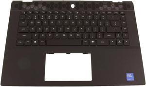 Dell C1MH5 Laptop Palmrest and Keyboard Assembly for Alienware m16 R2 - US English - 85-Key - Backlit RGB Per Key - Dark Metallic Moon