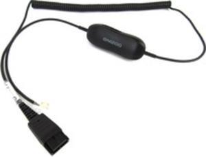 Jabra GN1218 AC 2M ATTENUATION CORD - Quick Disconnect/RJ-9 for Phone, Headset, Microphone - 6.56 ft - 1 Pack - 1 x RJ-9 Male Phone - 1 x Quick Disconnect Female Phone - Black