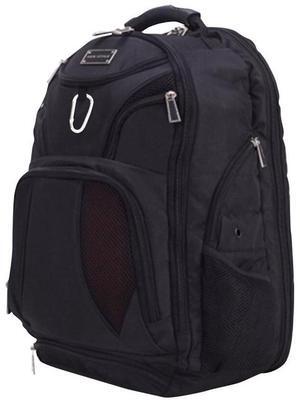 ECO STYLE EJSS-BP17-CF Jet Set Smart Backpack - For Laptops up to 17.3 inches - Checkpoint Friendly - Black