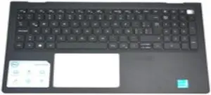 Dell VPF01_54WVM Palmrest Keyboard Assembly - Black - Latin-Spanish Layout - Backlit - Touchpad Not Included