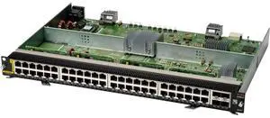 Aruba 6400 48-port 1GbE Class 4 PoE and 4-port SFP56 v2 Module - For Data Networking, Optical Network - 48 x 1000Base-T LAN - Twisted Pair, Optical FiberGigabit Ethernet - 1000Base-T - 4 x ...
