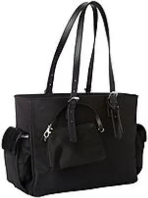 WIB Liberator Carrying Case (Tote) for 14.1" Notebook - Black - MicroFiber, Faux Leather Trim, Nylon Interior - Handle - 11.5" Height x 14.5" Width x 5" Depth WIB Liberator Carrying Case (Tote) for 14.1" Notebook - Black - MicroFiber, Faux Leather Trim, Nylon Interior - Handle - 11.5" Height x 14.5" Width x 5" Depth