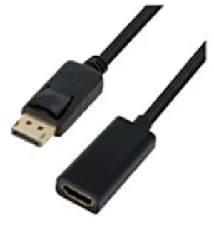 Visiontek DisplayPort to HDMI (4K) Active Adapter (M/F) - DisplayPort/HDMI for Audio/Video Device, TV, Monitor, Projector, PC - 3.50" - 1 x DisplayPort Male Digital Audio/Video - 1 x HDMI Female ...