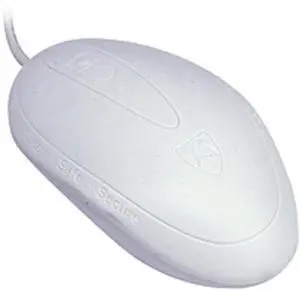 Seal Shield Mouse - Optical - Cable - White - USB - 800 dpi - Scroll Button - 5 Button(s)