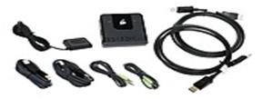 IOGEAR 2-Port DisplayPort KVM - 2 Computer(s) - 1 Local User(s) - 4096 x 2160 - 4 x USB - 3 x DisplayPort