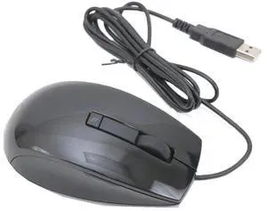 Dell YC5TD Wired Laser Mouse - Black - 1600 DPI - 6-Button Scroll - USB