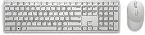 Dell Pro (Dell DKCRM) KM5221W KM5221-WH-FRC Wireless Keyboard and Mouse Set - White - 3 Buttons Optical Mouse With USB Receiver