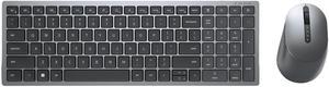 Dell KM7120W KM7120W-GY-FRC Multi Device Wireless Keyboard and Mouse - Titan Gray - 7 buttons Optical Mouse With USB Receiver