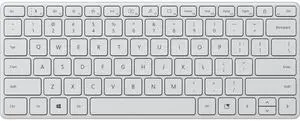 Microsoft 21Y-00031 Designer Compact Keyboard - Glacier - Wireless - Bluetooth 5.0 - English