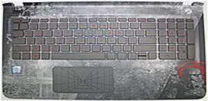 HP 836099-001 Keyboard Touchpad And Palmrest Assembly - Backlit - US QWERTY
