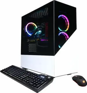 CyberPower SLC7600BST Gamer Supreme Gaming Desktop - White - Ryzen 7 3700X 3.6GHZ - 16GB RAM - 1TB SSD - AMD Radeon RX 5700 - Windows 10 Home