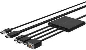 Belkin B2B166 Multiport To HDMI Digital AV Adapter - VGA - Mini Display Port - HDMI - Black