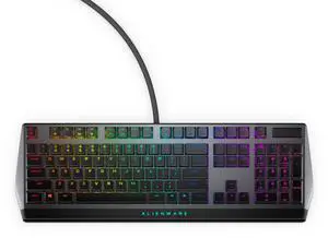 Alienware AW510K (Dell 77N8D) AW510K-G-WW Mechanical Gaming Keyboard - Dark Side Of The Moon - RGB Backlit - Wired - Cherry Red MX Low Profile Switches - 105 Keys - Windows 10