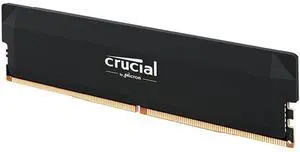 Crucial Pro Overclocking Edition CP16G64C38U5B 16 GB Memory Module - Black - DDR5 - 6400 MHz - 288-pin - CL 38 - 1.35 Volts - UDIMM