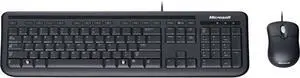 Microsoft Wired Desktop 600 3J2-00001 Keyboard and Mouse Set - Black - USB - QWERTY - 800 dpi - Scroll Wheel