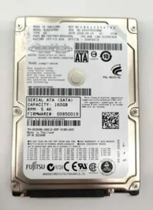 Dell G394R (Fujitsu MJA2160BH) 2.5 inches Internal SATA Hard Drive - 160 GB - 5.4K RPM - 9.5 Millimeter - 3 GB/s