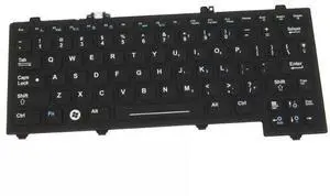 Dell 84F50 Rubberized Laptop Keyboard Assembly - 85 Keys - US/UK English - Backlit - Black