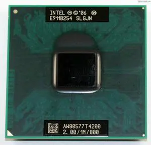 Intel Pentium T4200 AW80577GG0411MA Processor - Dual Core - 2.0 GHz Base Frequency - 1MB Cache - Socket PGA478 - 35 Watts