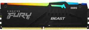 Kingston Technology KF552C36BBEAK2-32 Fury Beast 32 GB (2x16 GB) Memory Module - Black - RGB Lighting - 1R x 8 - DDR5 SDRAM - 5200 Mtps - 1.25 Volts - 288 Pins - DIMM - CL36 Kingston Technology KF552C36BBEAK2-32 Fury Beast 32 GB (2x16 GB) Memory Module - Black - RGB Lighting - 1R x 8 - DDR5 SDRAM - 5200 Mtps - 1.25 Volts - 288 Pins - DIMM - CL36