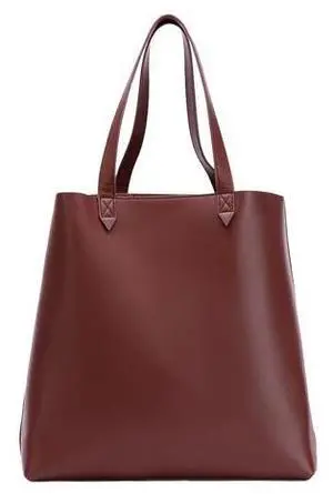 Francine Collections Made Easy Carrying Case (Tote) for 15" to 17" Notebook - Brown - Genuine Leather Body - Shoulder Strap, Handle - 15" Height x 6" Width x 14.5" Depth Francine Collections Made Easy Carrying Case (Tote) for 15" to 17" Notebook - Brown - Genuine Leather Body - Shoulder Strap, Handle - 15" Height x 6" Width x 14.5" Depth