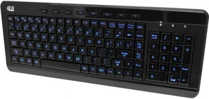 Adesso SlimTouch 120 - 3-Color Illuminated Compact Multimedia Keyboard - Cable Connectivity - USB Interface - English, French - Compatible with PC - Email, Search, Back, Forward, Play/Pause, Mute, ... Adesso SlimTouch 120 - 3-Color Illuminated Compact Multimedia Keyboard - Cable Connectivity - USB Interface - English, French - Compatible with PC - Email, Search, Back, Forward, Play/Pause, Mute, ...