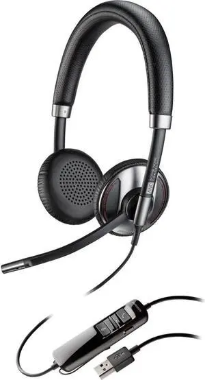 Plantronics Blackwire 725-M USB Headset with Active Noise Canceling Certified for Skype for Business and Optimized for Microsoft Lync - Stereo - USB - Wired - 20 Hz - 20 kHz - Over-the-head - ...