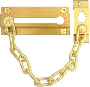 Ultra 29010 Chain Door Guard - Brass Plated