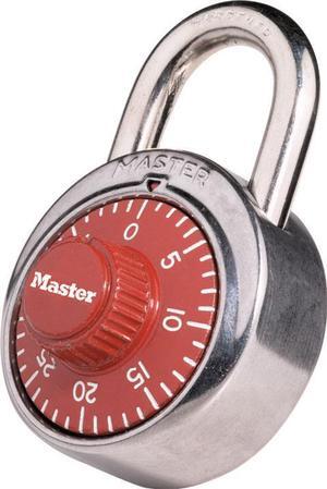 Master Lock Combination Padlock Center-Dial Location, 3/4" Shackle Height  1504D