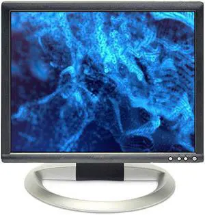 Dell 1704FPVT 1280 x 1024 Resolution 17" LCD Flat Panel Computer Monitor Display