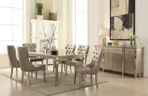 Kacela - Dining Table Mirror & Champagne