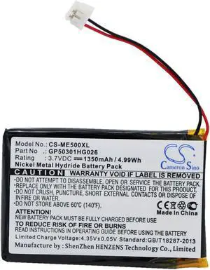Battery for SkyGolf SG2-USB SKYCADDIE 2 GP50301HG026 Radio Shack 55026650 SG0003