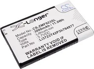 Battery for AT&T Li3723T42P3h794977 LI3728T42P3H794977 ZTE Velocity 4G LTE MF923