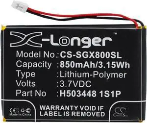 Battery for SkyGolf H503448 1S1P SkyCaddie Aire 2 II X8F GPS CS-SGX800SL 850mAh