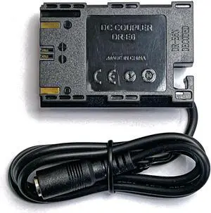 Decoded DC Coupler for Canon DR-E6N LP-E6N Dummy Battery adapter EOS R R5 R6