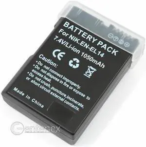 Fully Decoded EN-EL14 Li-Ion Battery for Nikon D5100 D3200 D3100 & COOLPIX P7000 P7100 P7700 ENEL14