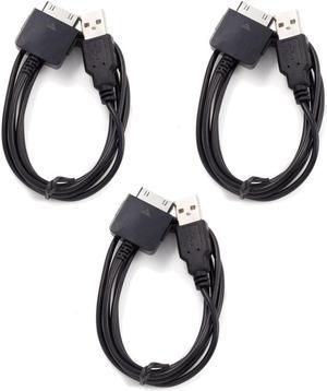 3-Pack - Replacement Zune HD Sync Cable for Microsoft MP3 Media Player USB 4GB 8GB 16GB 30GB 80GB 120GB