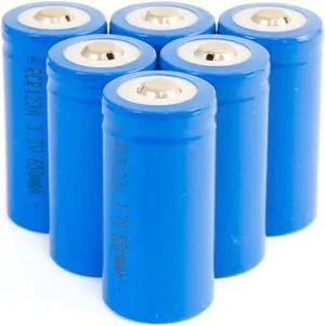 6 Pack of RCR123a 3.7V Rechargeable Li-Ion Battery 16340 Works with Arlo Cameras