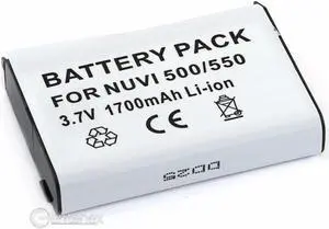 Battery for Garmin Nuvi GPS 500 510 550 Aera Zumo 600 650 660 010-11143-00 361-00038-01 Li-ion