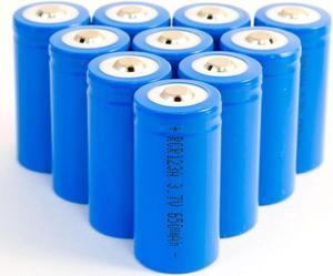 10 Pack of RCR123a 3.7V Rechargeable Li-Ion Battery 16340 Works with Arlo