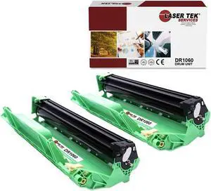 2Pk LTS DR-1060 Black Compatible for Brother HL1110 1110E, MFC1810 Drum Unit