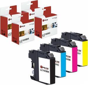 4Pk LTS LC-107 BCMY HY Compatible for Brother MFCJ4310DW J4410DW Ink Cartridge