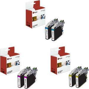 Laser Tek Services Compatible Ink Cartridge Replacement for Brother LC-103 LC103C LC103M LC103Y Works with Brother DCPJ152W, MFCJ245 J285DW Printers (Cyan, Magenta, Yellow, 6 Pack)